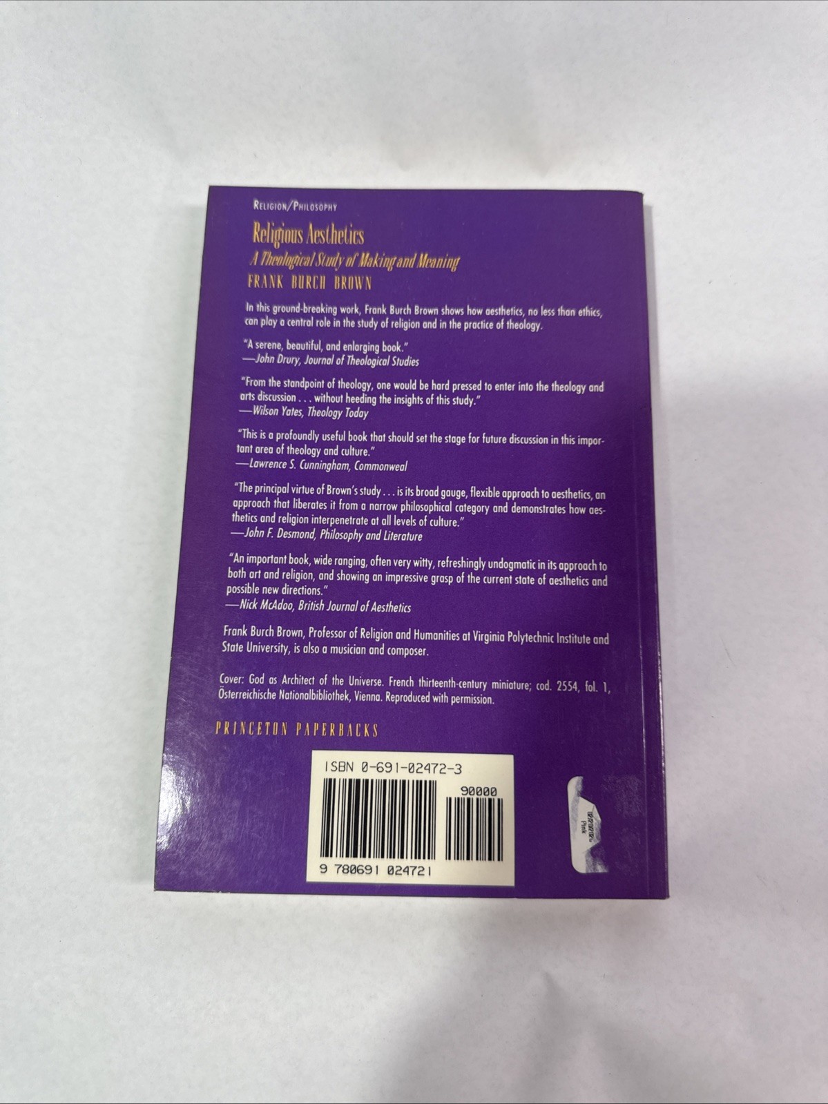 Religious Aesthetics: A Theological Study of Making and Meaning