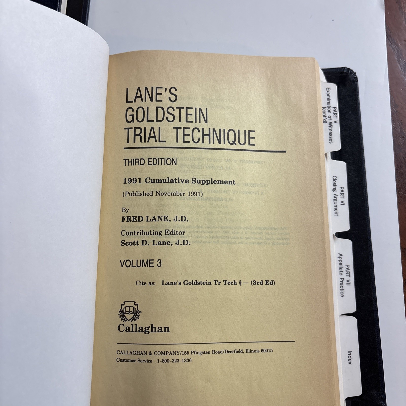 Goldstein Trial Technique 3rd Edition Volumes 2-3