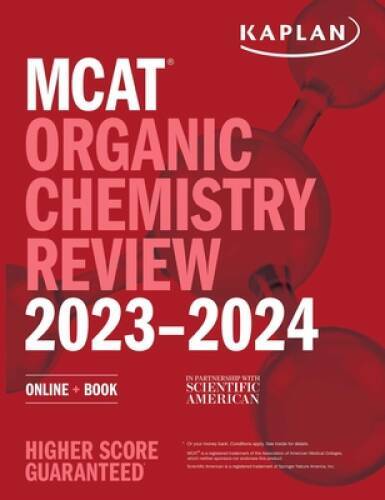 MCAT Organic Chemistry Review 2023-2024: Online Book (Kaplan Test Prep) – GOOD