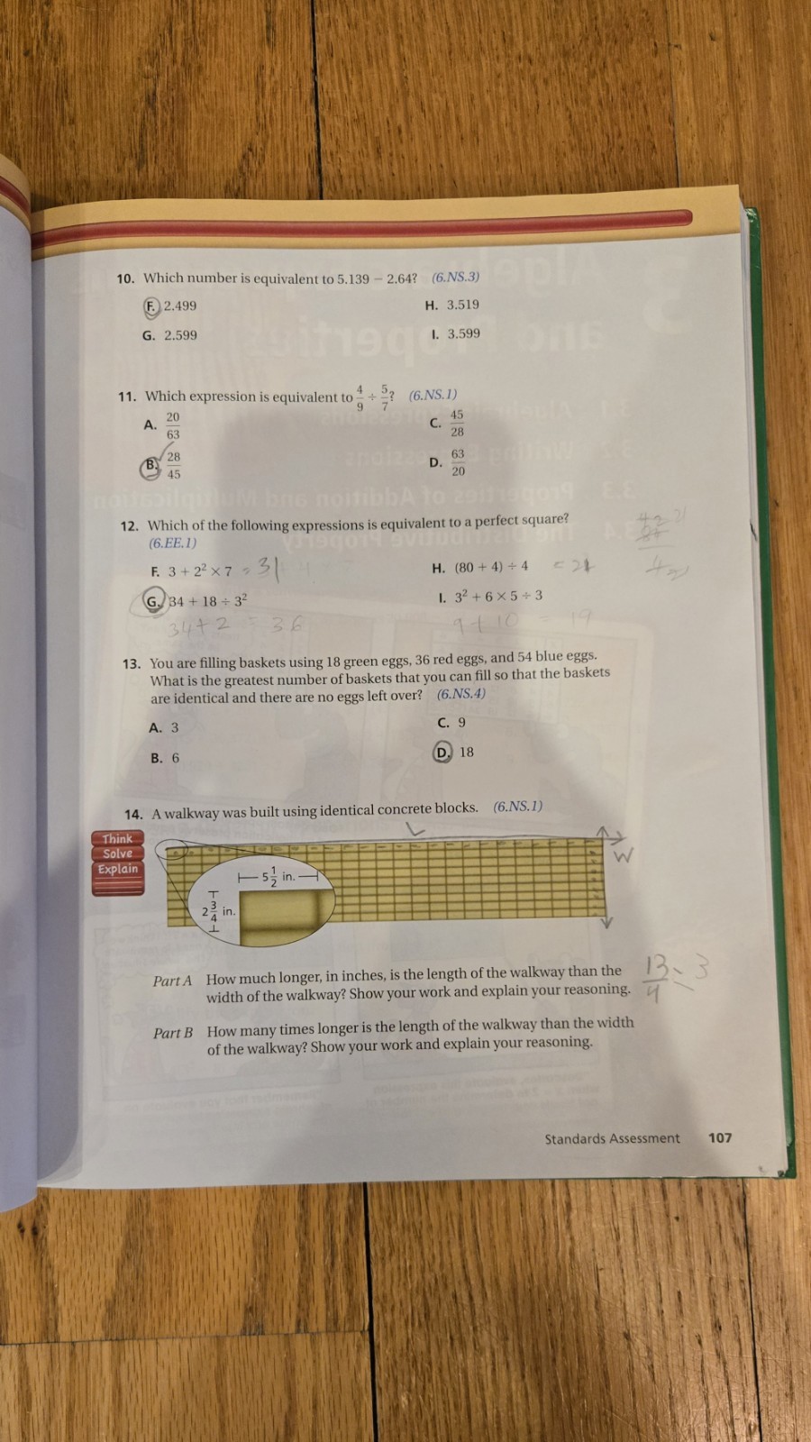 BIG IDEAS MATH: Common Core Curriculum Student Green 2014 by Larson, Boswell