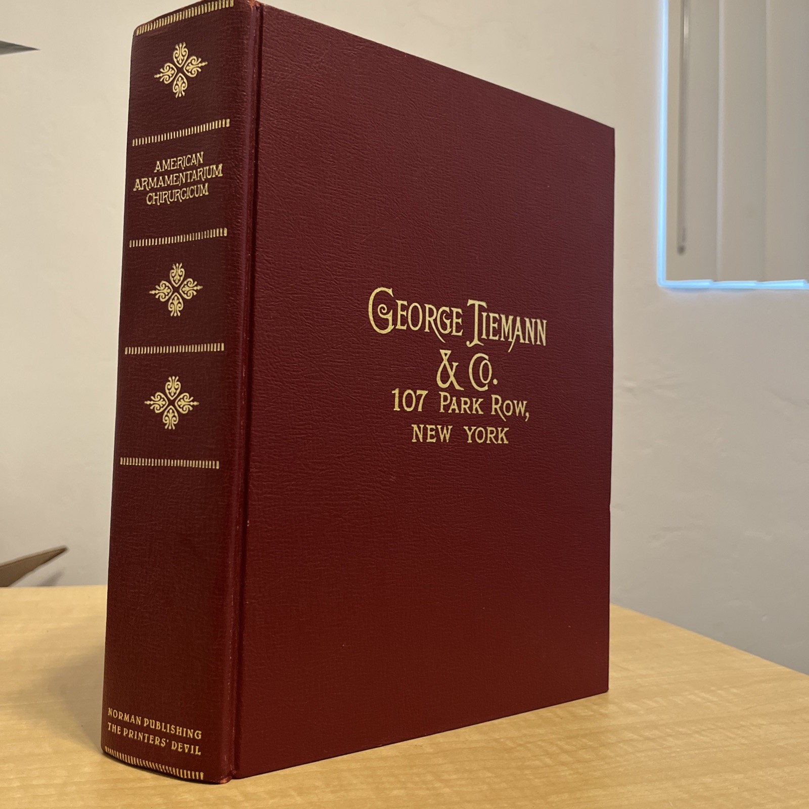 AMERICAN ARMAMENTARIUM CHIRURGICUM By George Tiemann & Co. – Hardcover – Vintage